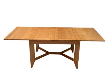 Hendrik Wouda Art Deco Modernist Extending Dining Room Table for Pander, 1924